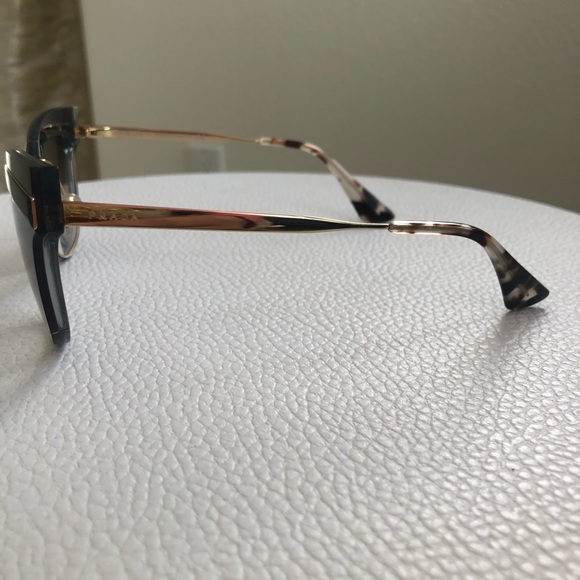 Prada Black and Gold Sunglasses
